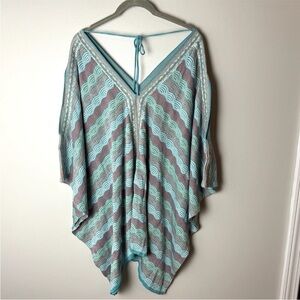 NEW Ashley Stewart Women's Knit Sweater Poncho Top Plus Size 22 24 Made in USA